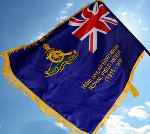 The Memorial Standard which commemorates the 160th (Wearside) Brigade Royal Field Artillery.