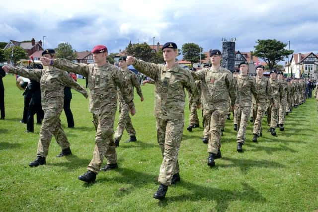 The Durham Army Cadet Force parade through Roker recreation ground at the Armed Forces Day.
