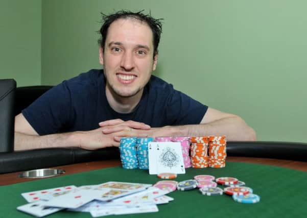 Poker player Ian Simson. Photograph by FRANK REID