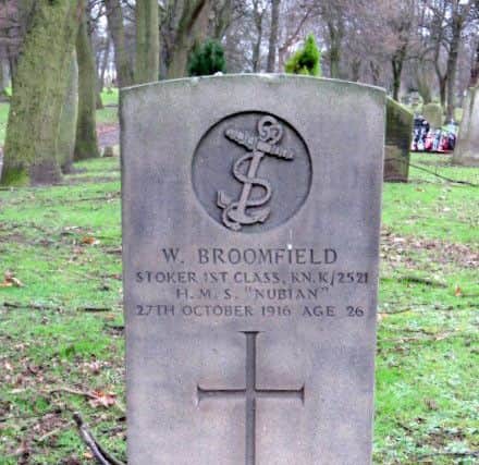 The grave of Wilson Broomfield.