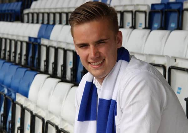 Ben Dudzinski settles in at Victoria Park. Picture courtesy of Hartlepool United