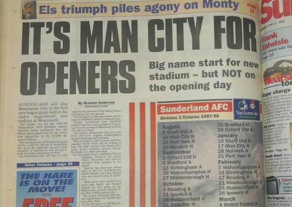 Flashback to 1997 and the fixtures announcement