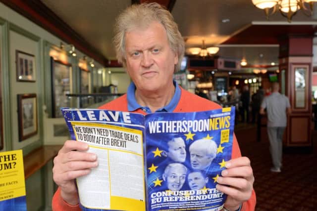 Wetherspoon founder and chairman Tim Martin at The William Jameson