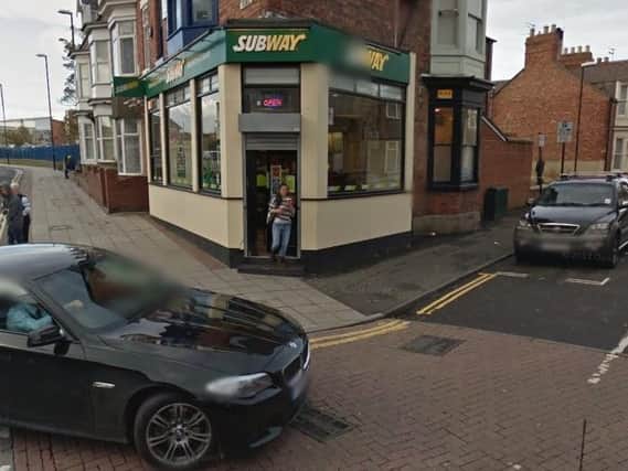 Subway in Chester Road, Sunderland. Copyright Google Maps.