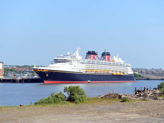 The Disney Magic cruise ship is back for another fleeting visit to the North East.