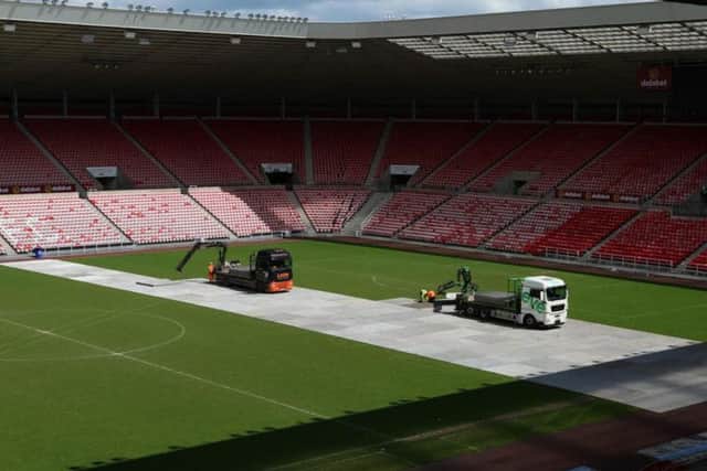 The Stadium is being prepared for next week's gig