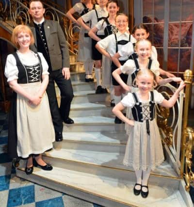 The Sound of Music at Sunderlands Empire Theatre.
Lucy O'Byrne as Maria and Andrew Lancel as Captain Von Trapp with Von Trapp children