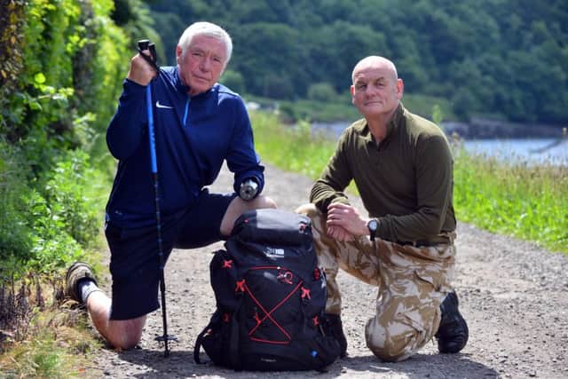 Owen Murray and Harry Johnson (L) are to begin on a four year charity challenge