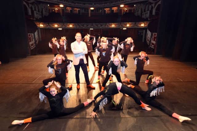 Schools Annual Dance Festival at Sunderland Empire.
Fulwell Junior School pupils with BBC Jeff Brown