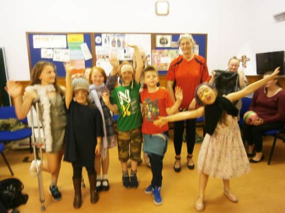 Some of the members of the Friday Gang who had a great time at the family fund ay held in the Methodist Church.