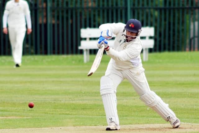 Sujit Nayak bats for Easington against Horden on Saturday.