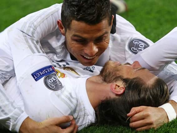 Gareth Bale and Real Madrid teammate Cristiano Ronaldo.