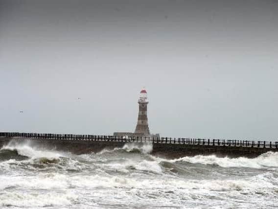 Emergency services were called to Roker Pier in Sunderland after reports of a man in the water.