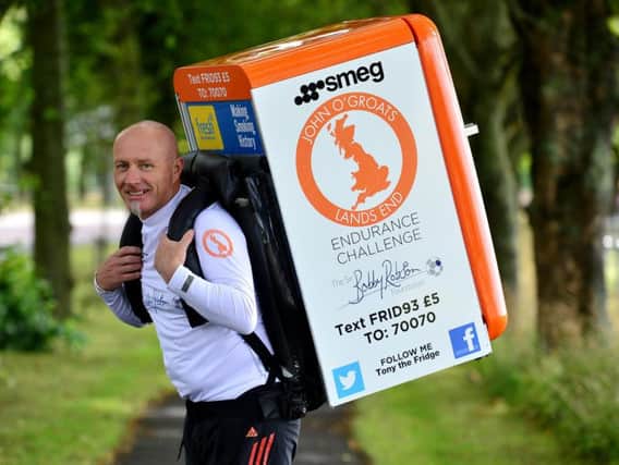 Tony 'The Fridge' Phoenix-Morrison is tackling 100 Great North Run's in as many days.
