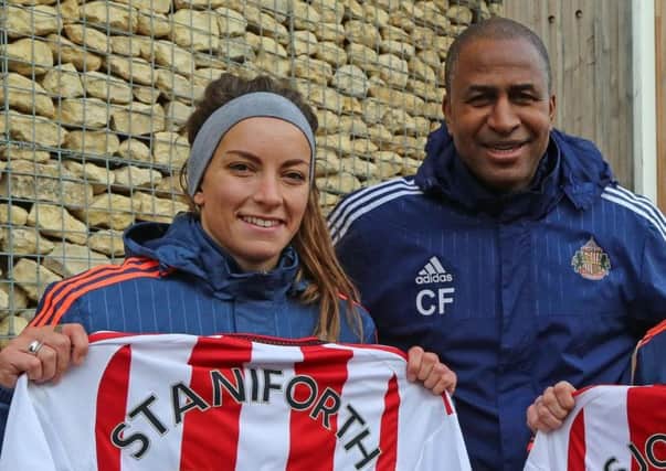 Lucy Staniforth with Carlton Fairweather.