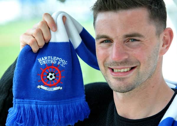 Summer signing Padraig Amond will make his Hartlepool United debut tomorrow. Picture by Frank Reid