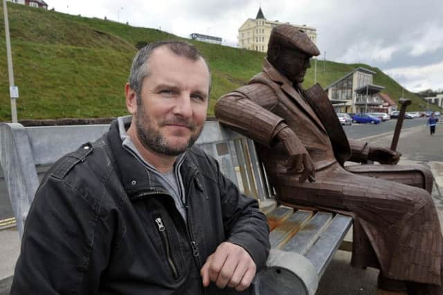 Ray Lonsdale with Freddie, inspired by a friend from his home village of South Hetton.