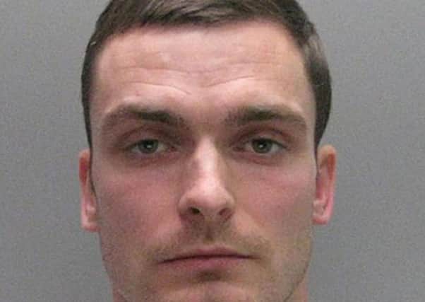 The photograph of Adam Johnson, issued by Durham Police, at the end of his trial.