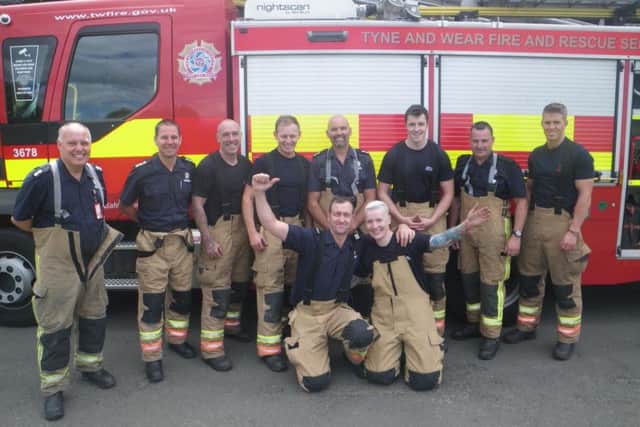 The White Watch crew from Hebburn fire station. Pic: RSPCA.