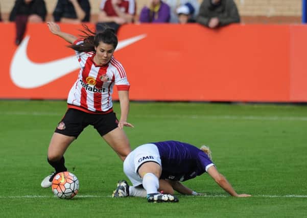 FA Women's Super League action between Sunderland Ladies v Doncaster Rovers Belles, played at Eppleton CW, Hetton.