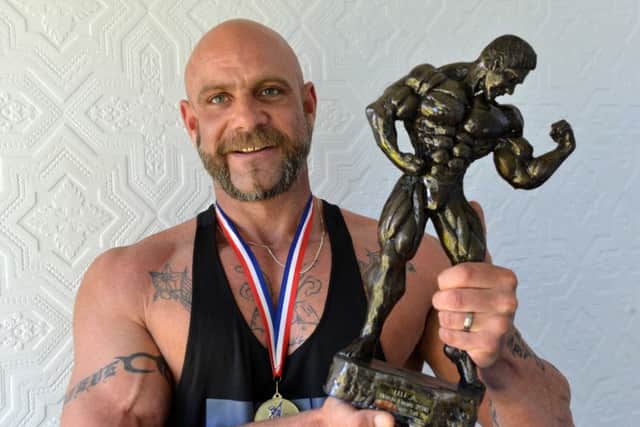 British bodybuilding finalist Steven Brown