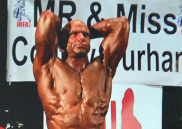 British bodybuilding finalist Steven Brown