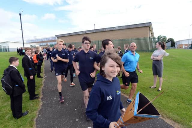 Olympic torch relay at Farringdon Community Academy