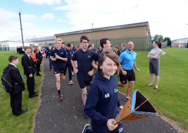 Olympic torch relay at Farringdon Community Academy