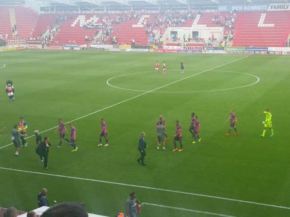 David Moyes takes to the pitch at Rotherham United