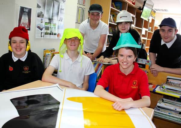 Pupils at Barbara Priestman Academy put their Thinking Hats on.
