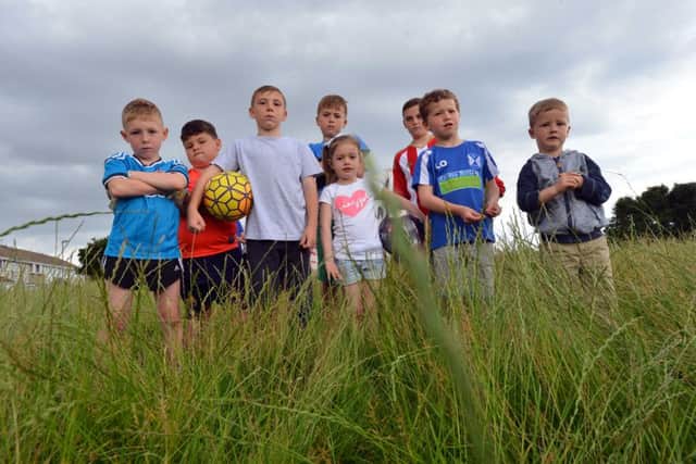 Plumtree Avenue residents and children are angry over grass not being cut by council.