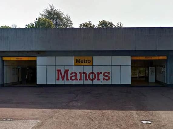 Damien Morton agreed to meet the non-existent girl at Manors Metro station. Pic: Google Maps.