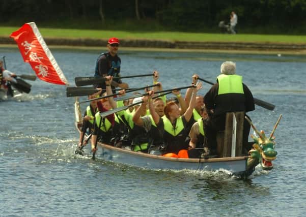 Dragon Boat racing, part of Hetton Carnival at Hetton Lyons Country Park, on Sunday.