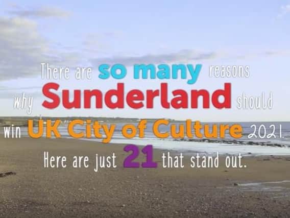 A still from the video below highlighting why Sunderland should win UK City of Culture 2021.
