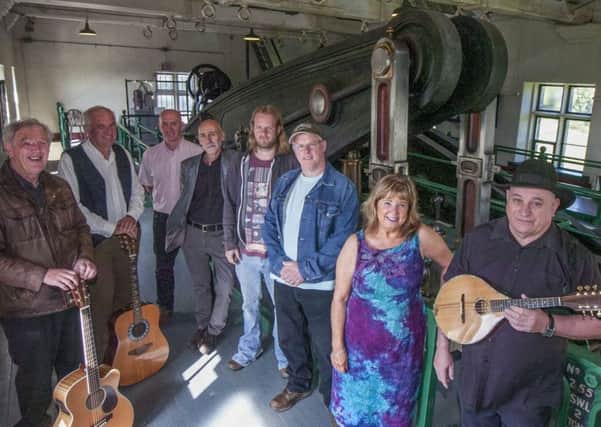 Musicians who will be taking part in the forthcoming festival at Ryhope Engines Museum, Waterworks Road, Ryhope, called The Station Steam Up. Pictured l-r are Peter Arkle, William Blyth, Gary Browns, Jim Bullock, Marc Playle, Phil Wynn and Patricia and John Haswell.