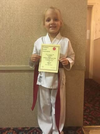 Red House Karate Club member Lacey Oxley who has been successful in her recent grading.