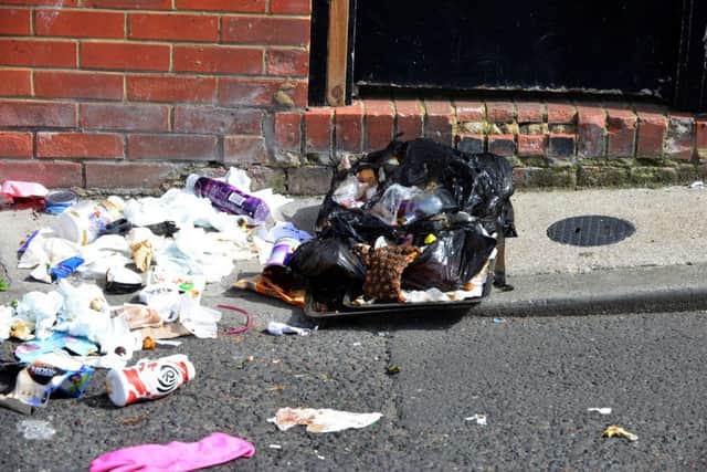 The waste problem in the area has been branded "disgusting".
