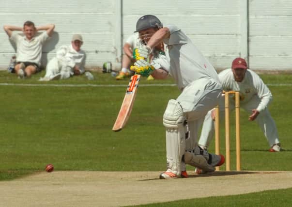 Easington opener Ryan Higgins in action against Phildelphia on Saturday. Picture by Kevin Brady
