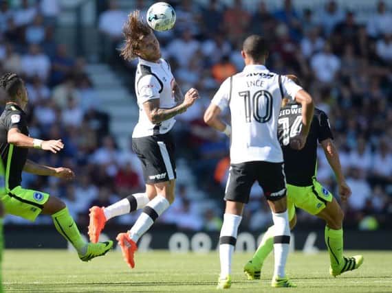 Jeff Hendrick (left) in action for Derby County