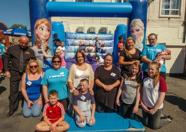 Traceyanne Healer, standing back row right, and others taking part in the charity funday in aid of Diabetes UK at The New Westlea, Seaham.