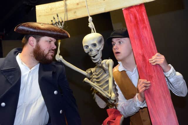 A previous production of Treasure Island at The Royalty Theatre
From left Andy Barella (Long John Silver) and Richard Delroy (Jim Hawkins)