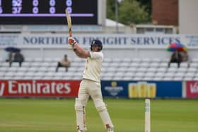 Ben Stokes hits out against Hampshire earlier this season