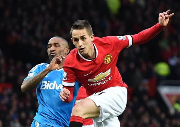 New Black Cats loanee Adnan Januzaj fires in a shot against Sunderland while on Manchester United duty