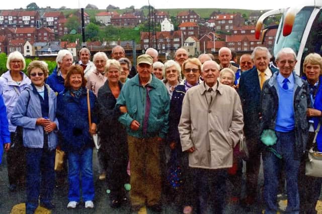 Men's Probus Club members, including family and friends, on their outing to Whitby.