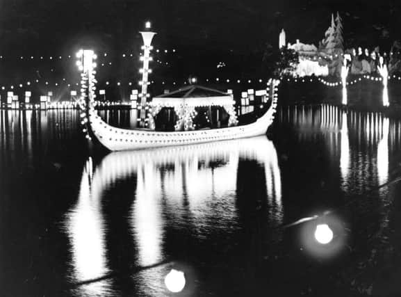 Sunderland Illuminations in Roker Park in 1952.