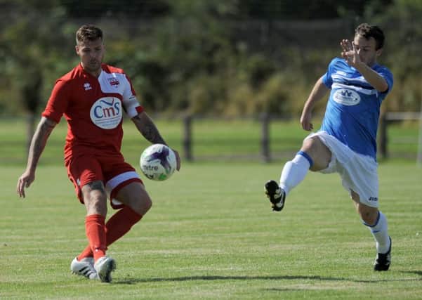 Seaham Red Star (blue) in action against Washington last weekend