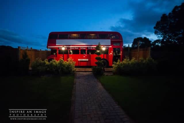 The converted 1960s bus at South Causey Inn