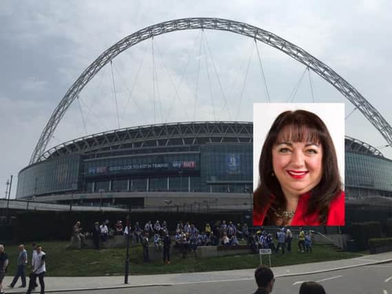 Sunderland MP Sharon Hodgson, inset, wants to see action to clamp down on ticket touts at Wembley Stadium.