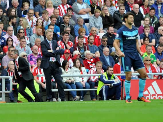 It was David Moyes' first home game in charge of Sunderland.