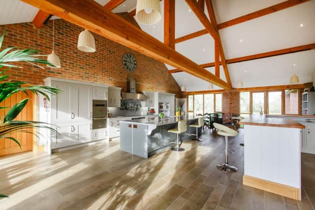 The kitchen area where guests can take part in cookery sessions